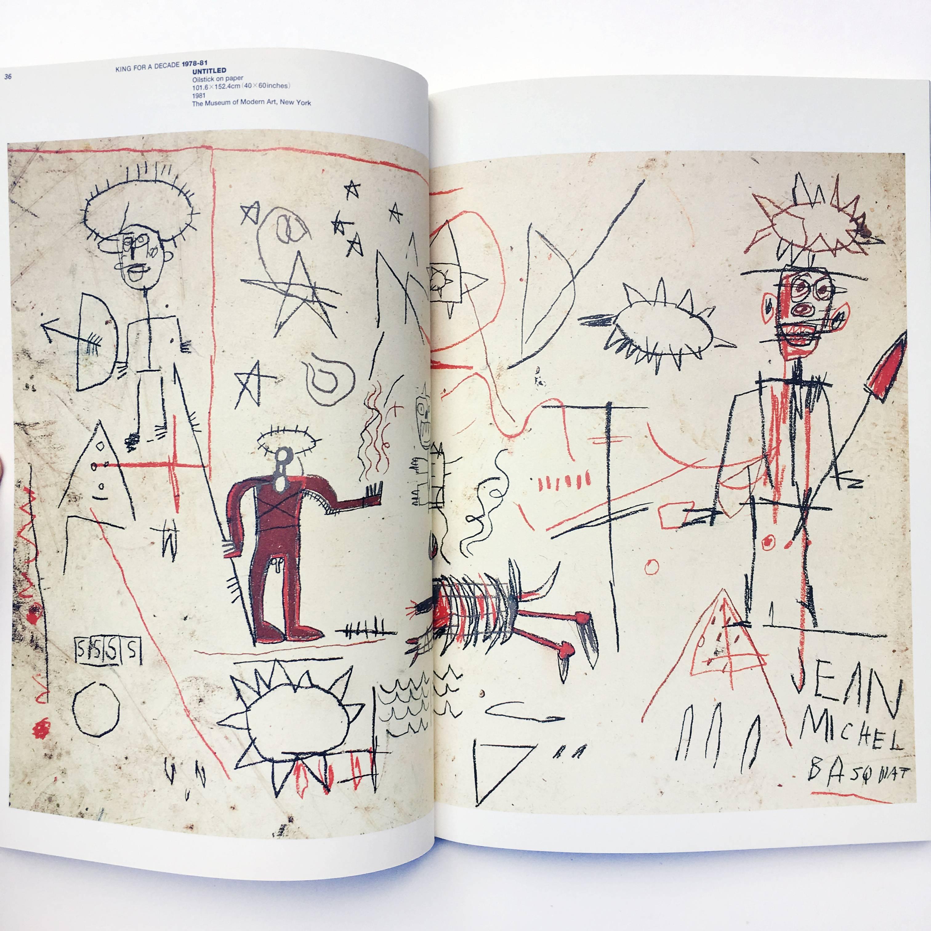 Published by Korinsha Press, 1997. 
“Since I was 17, I thought I might be a star”. 

This book couples a look into Basquiat's art and life, through a series of interviews with his contemporaries, photographs of Basquiat, and beautiful color