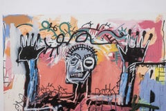 Jean-Michel Basquiat. Numbered color silkscreen print. 1990s.