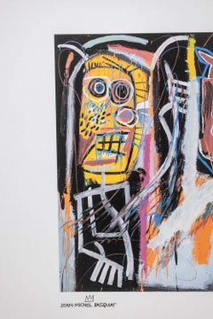 Jean-Michel Basquiat. Numbered color silkscreen print. 1990s.