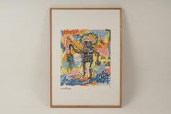 Jean-Michel Basquiat. Nummerierter Farbserigrafie-Druck. 1990s.