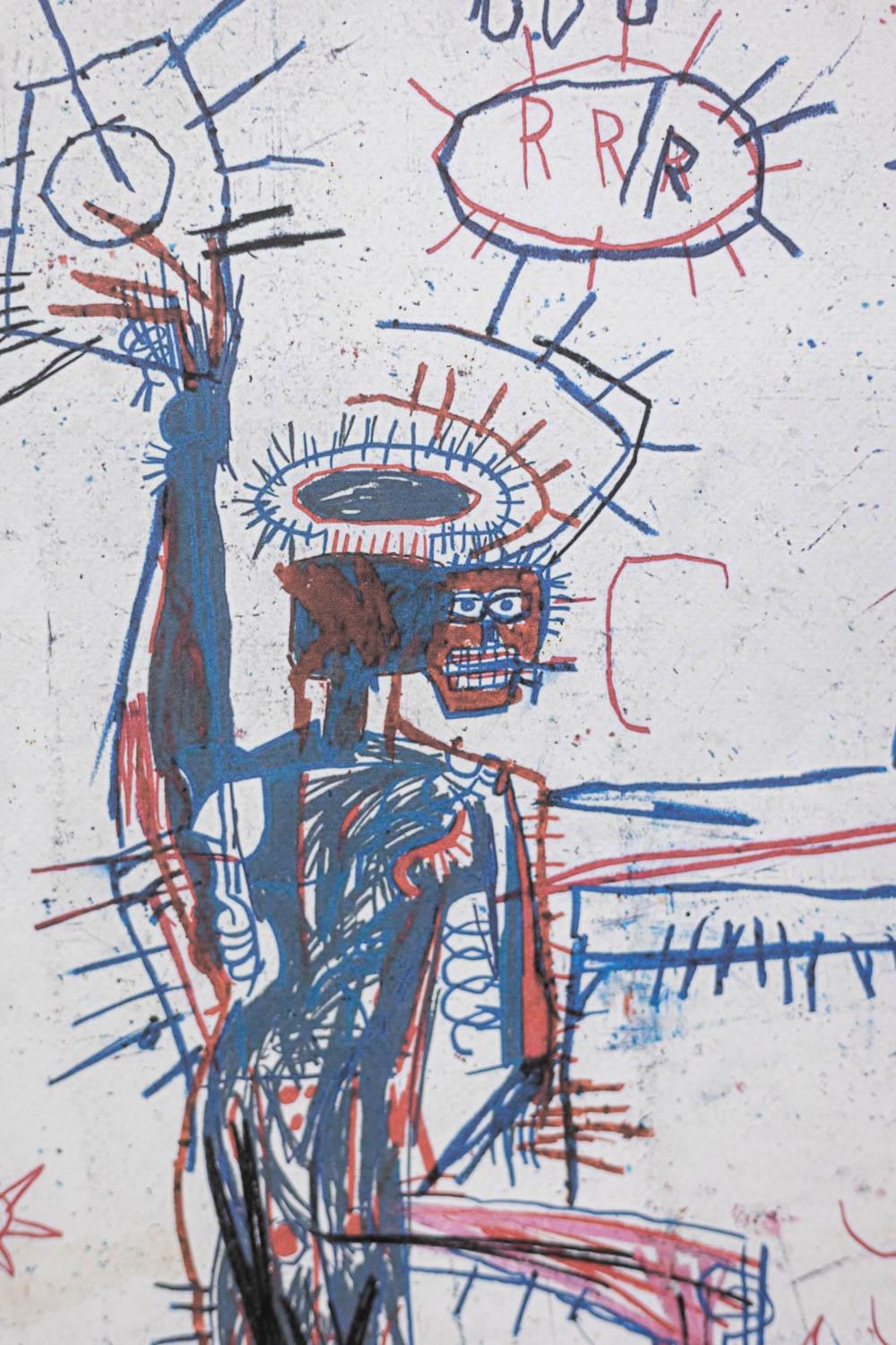 Jean-Michel Basquiat. Nummerierter Farbserigrafie-Druck. 1990s. im Zustand „Hervorragend“ im Angebot in Saint-Ouen, FR
