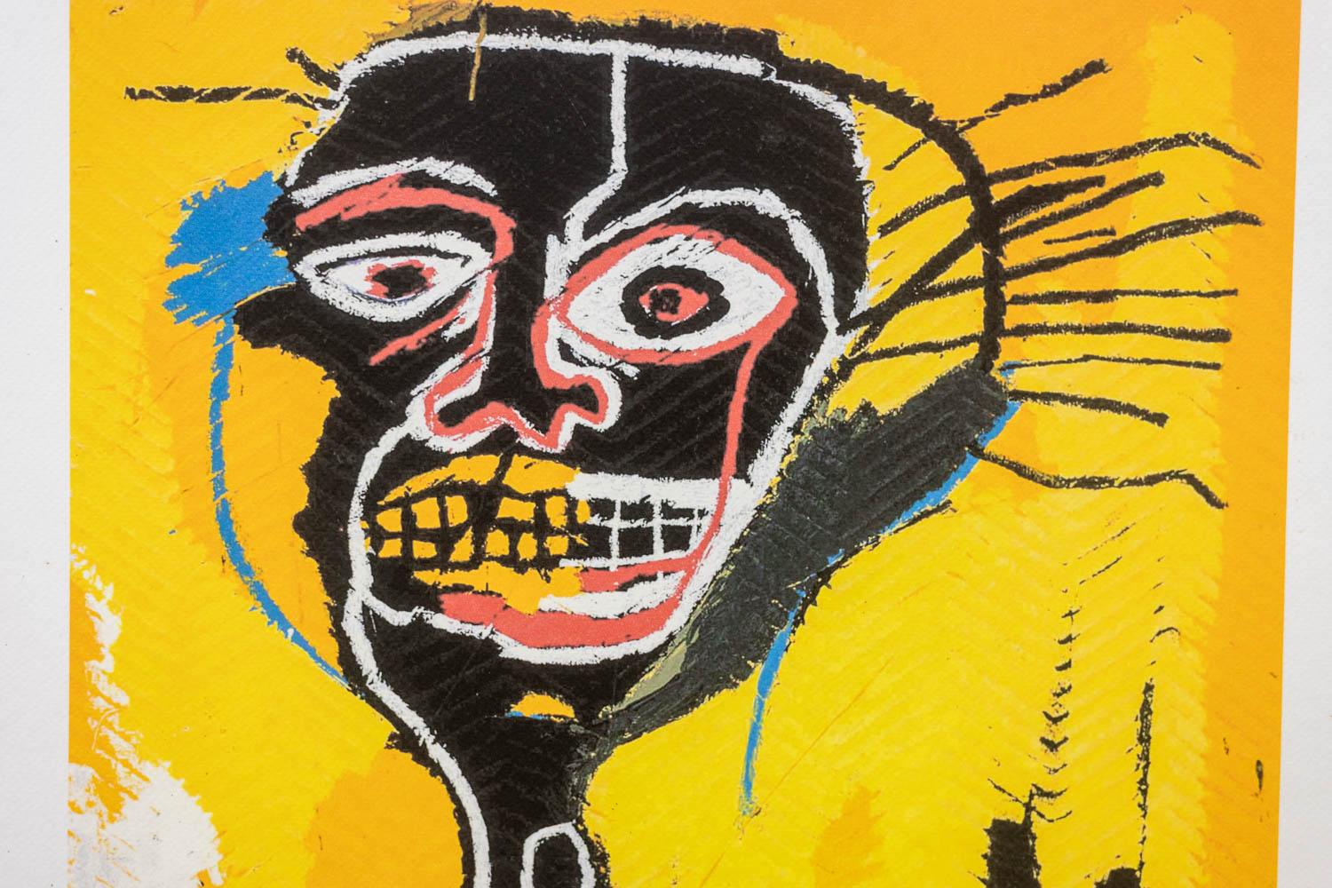 Jean-Michel Basquiat. Nummerierter Farbserigrafie-Druck. 1990s. (20. Jahrhundert) im Angebot