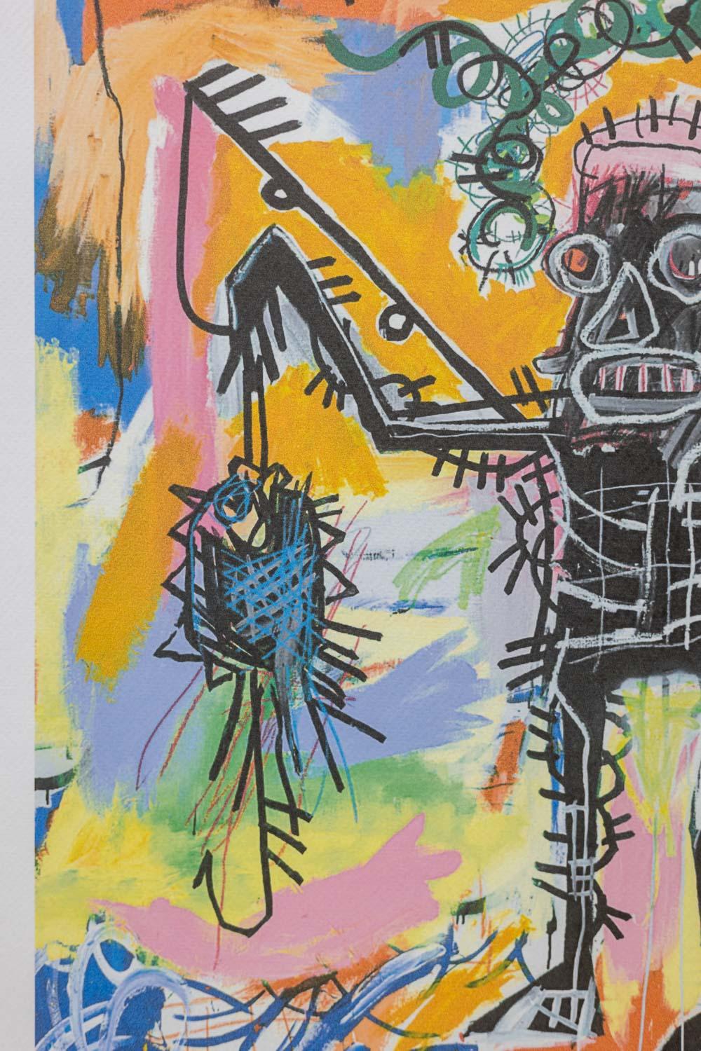 Jean-Michel Basquiat. Numbered color silkscreen print. 1990s. (20. Jahrhundert) im Angebot