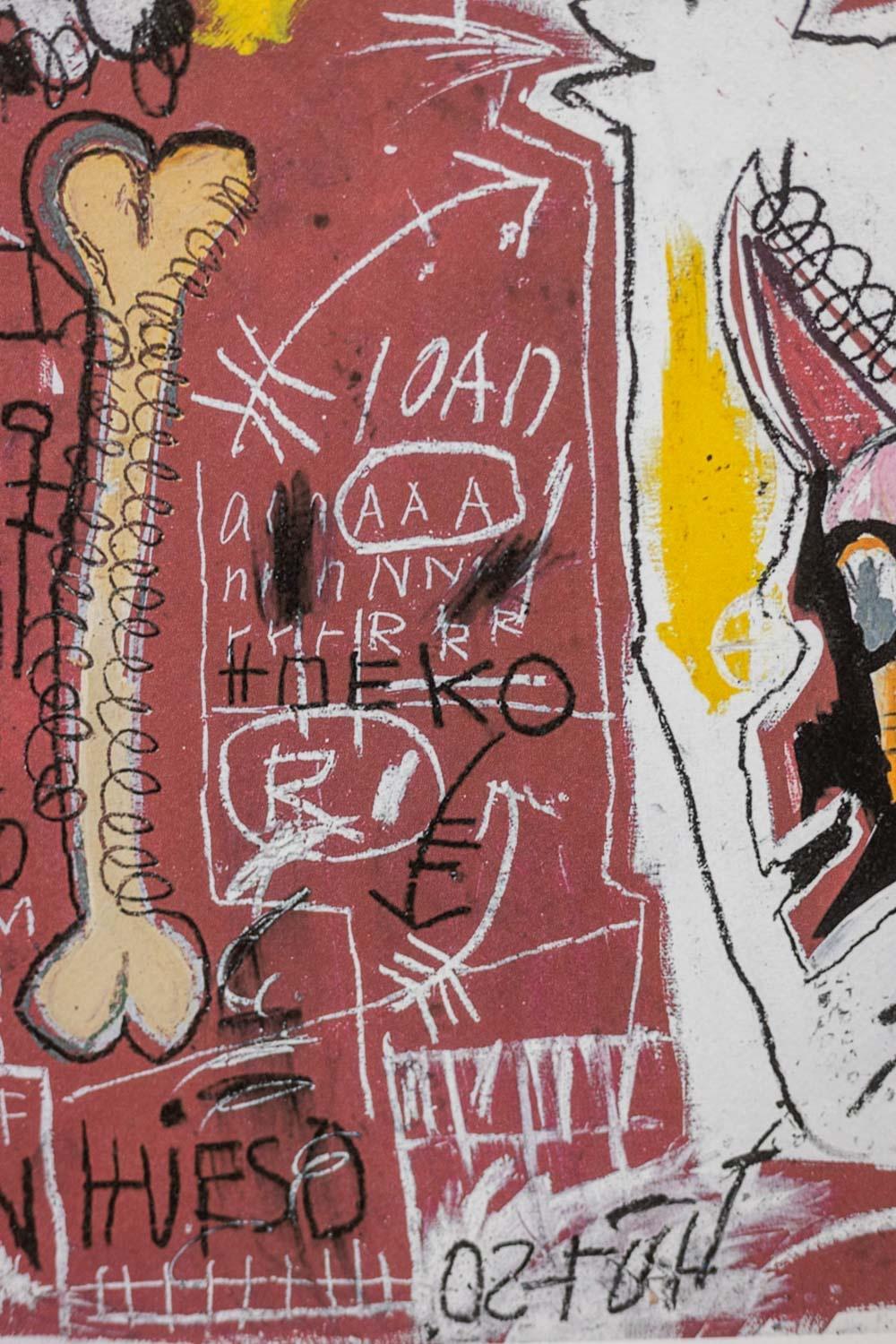 Jean-Michel Basquiat. Nummerierter Farbserigrafie-Druck. 1990s. (Handgefertigt) im Angebot