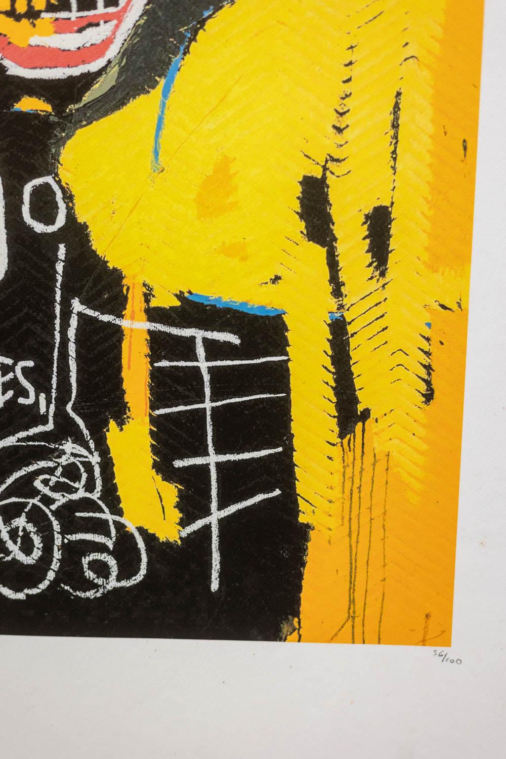 Jean-Michel Basquiat. Nummerierter Farbserigrafie-Druck. 1990s. im Angebot 1
