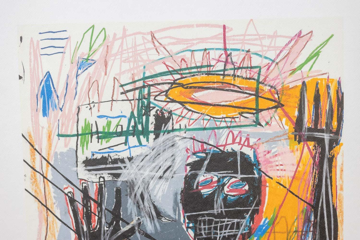 Jean-Michel Basquiat. Numbered color silkscreen print. 1990s. im Angebot 1