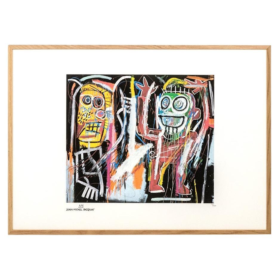 Jean-Michel Basquiat. Numbered color silkscreen print. 1990s. For Sale