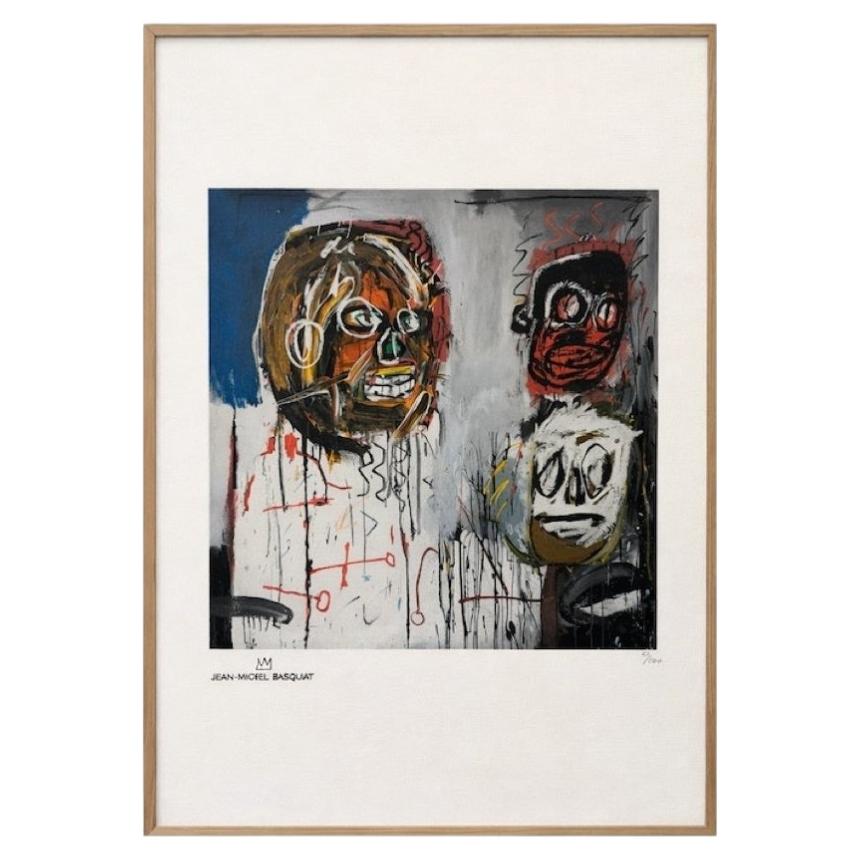 Jean-Michel Basquiat. Numbered color silkscreen print. 1990s.