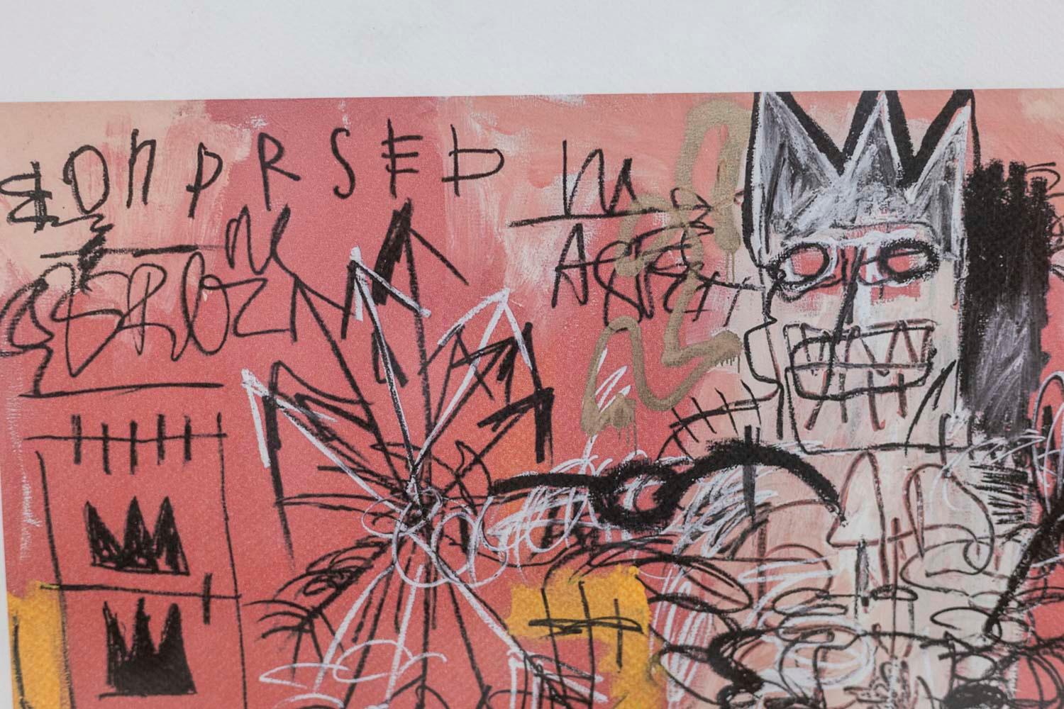 Jean-Michel Basquiat, sérigraphie, années 1990 Excellent état - En vente à Saint-Ouen, FR