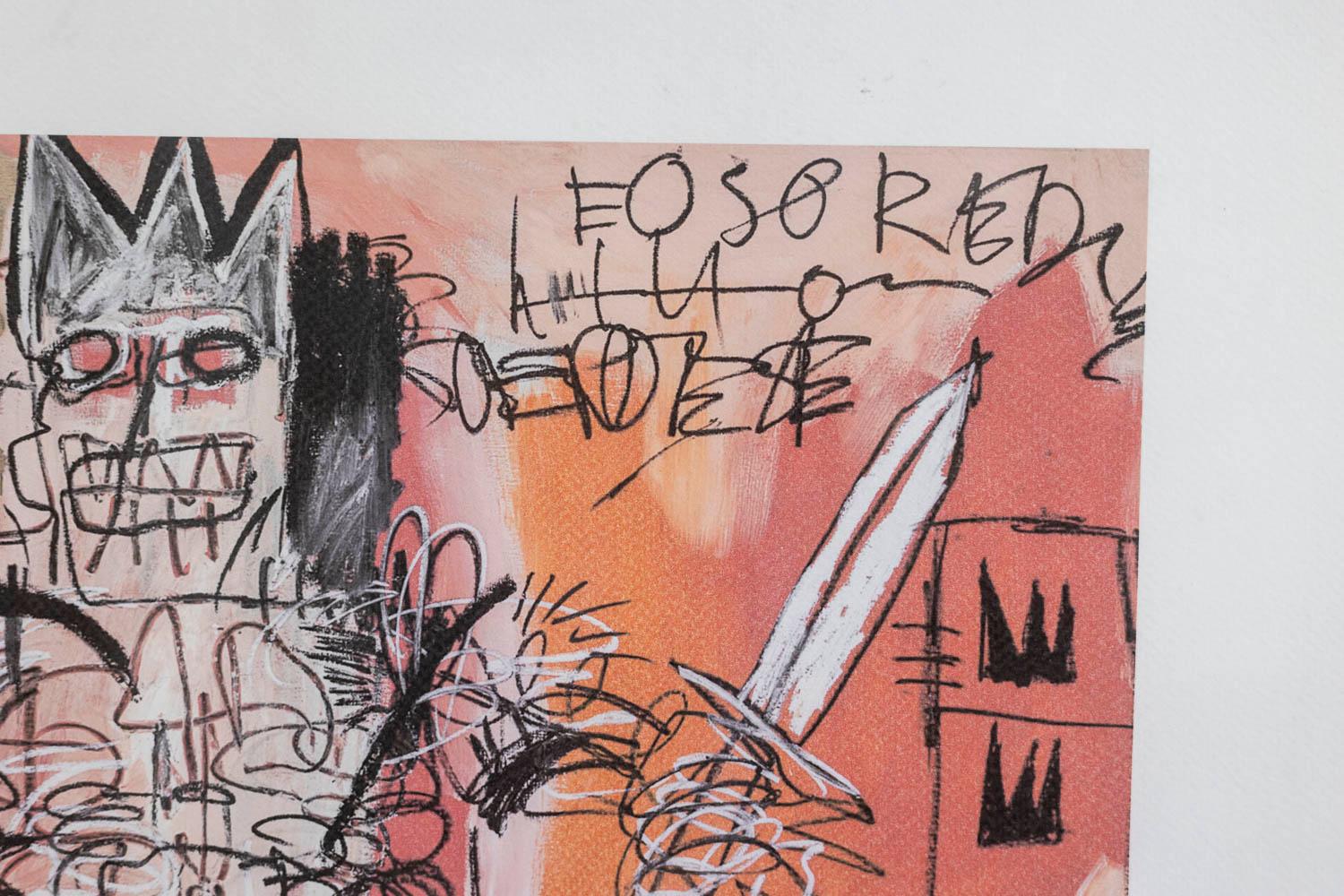 20th Century Jean-Michel Basquiat, Screenprint, 1990s For Sale