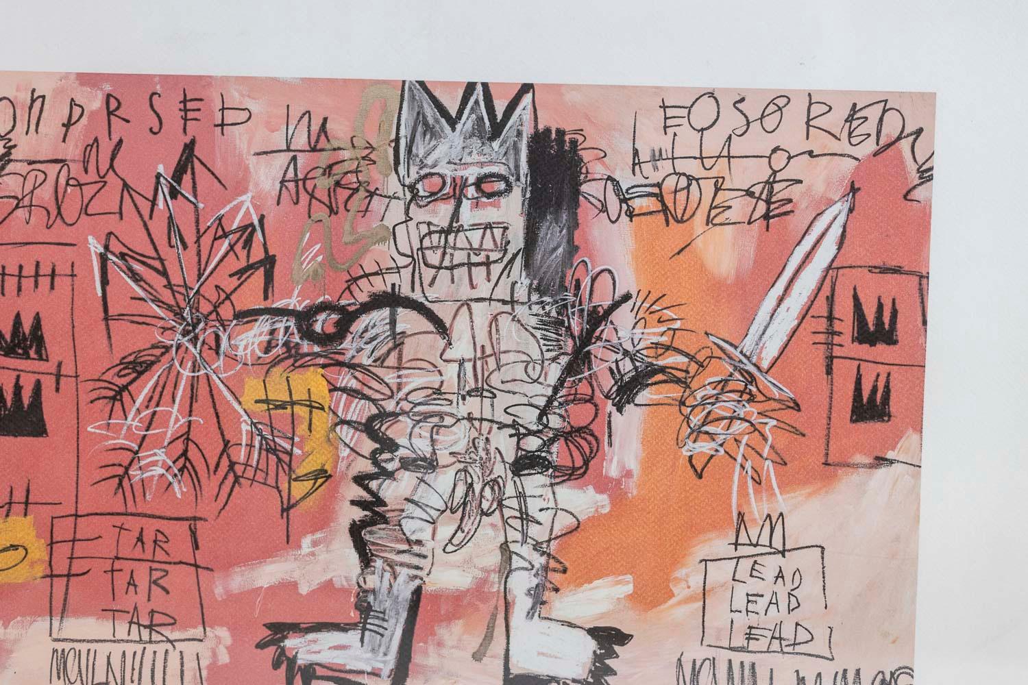 Oak Jean-Michel Basquiat, Screenprint, 1990s For Sale