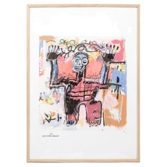 Jean-Michel Basquiat, sérigraphie de soie, années 1990