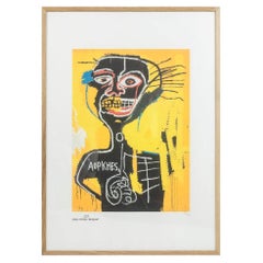 Vintage Jean-Michel Basquiat, Silkscreen print, 1990s