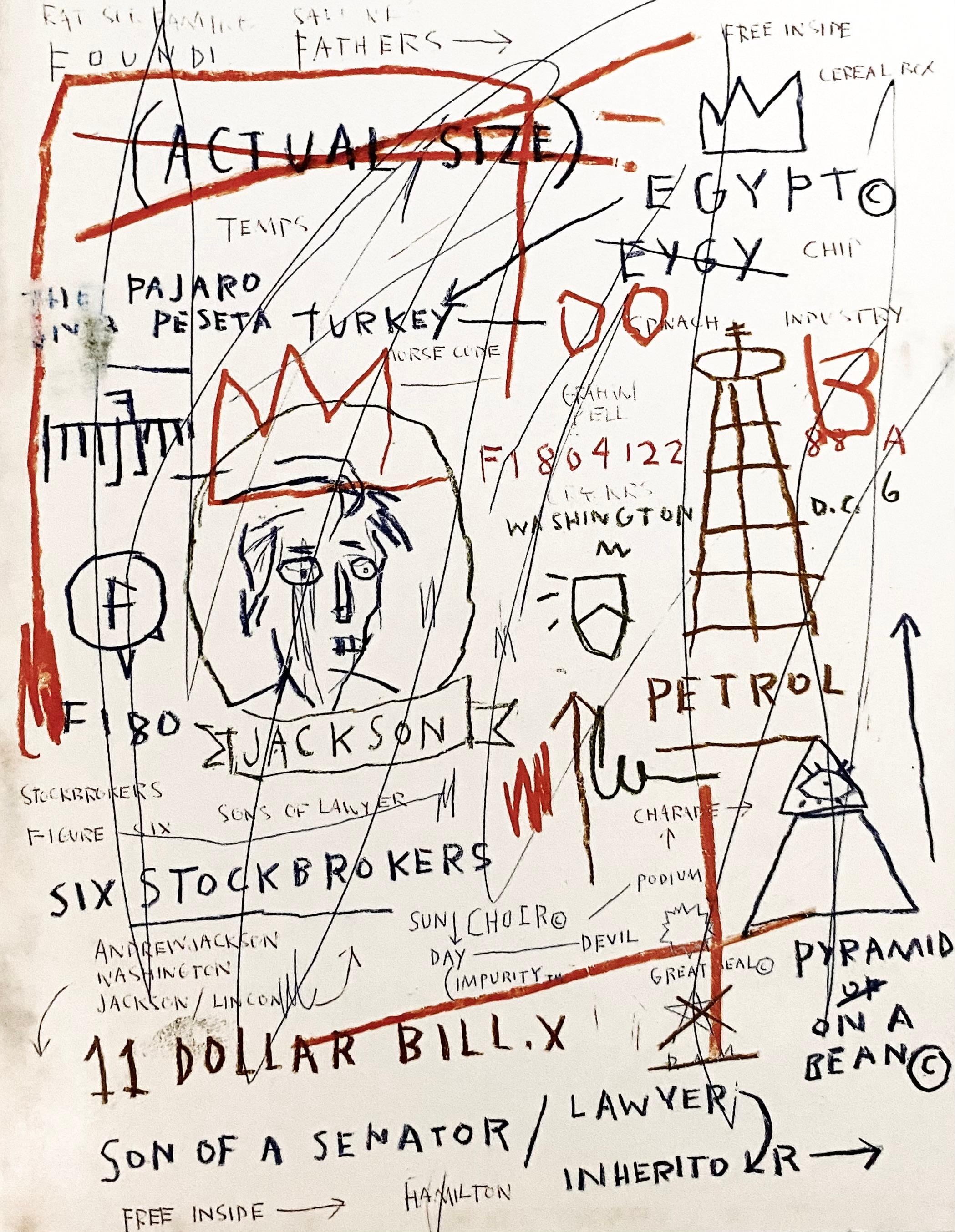 Jean-Michel Basquiat The Paris Review, 1989 'Vintage Jean-Michel Basquiat' In Good Condition For Sale In Brooklyn, NY