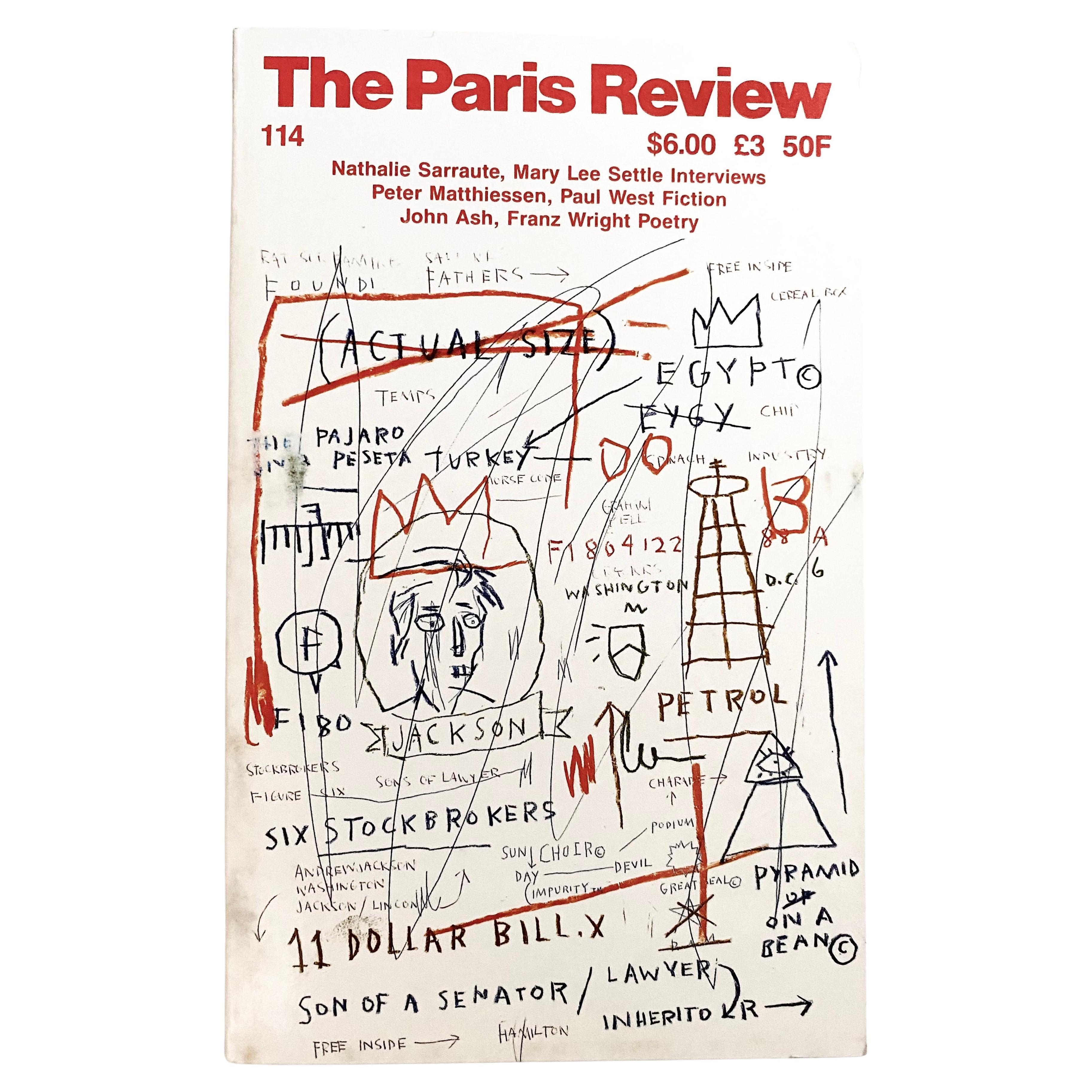 Jean-Michel Basquiat The Paris Review, 1989 « Vintage Jean-Michel Basquiat » en vente