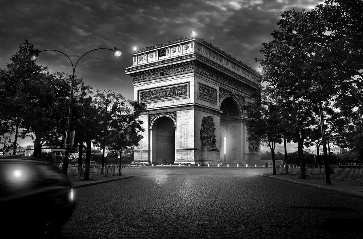 Jean-Michel Berts Landscape Photograph - Arc de Triomphe, Paris, Champs Elysees,