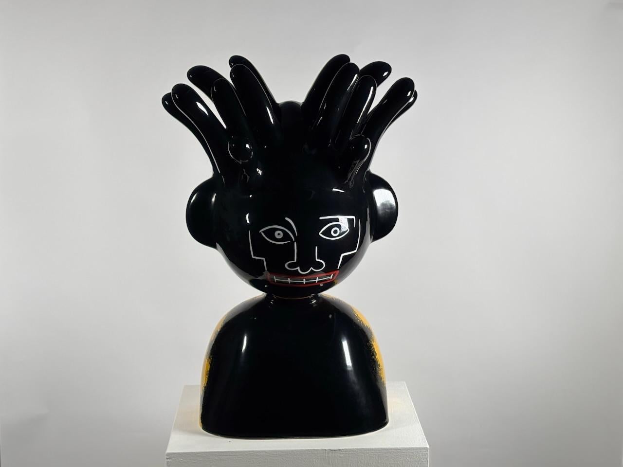 Jean-Michel Ceramic Sculpture by Massimo Giacon for Superego Editions, Italy For Sale 2