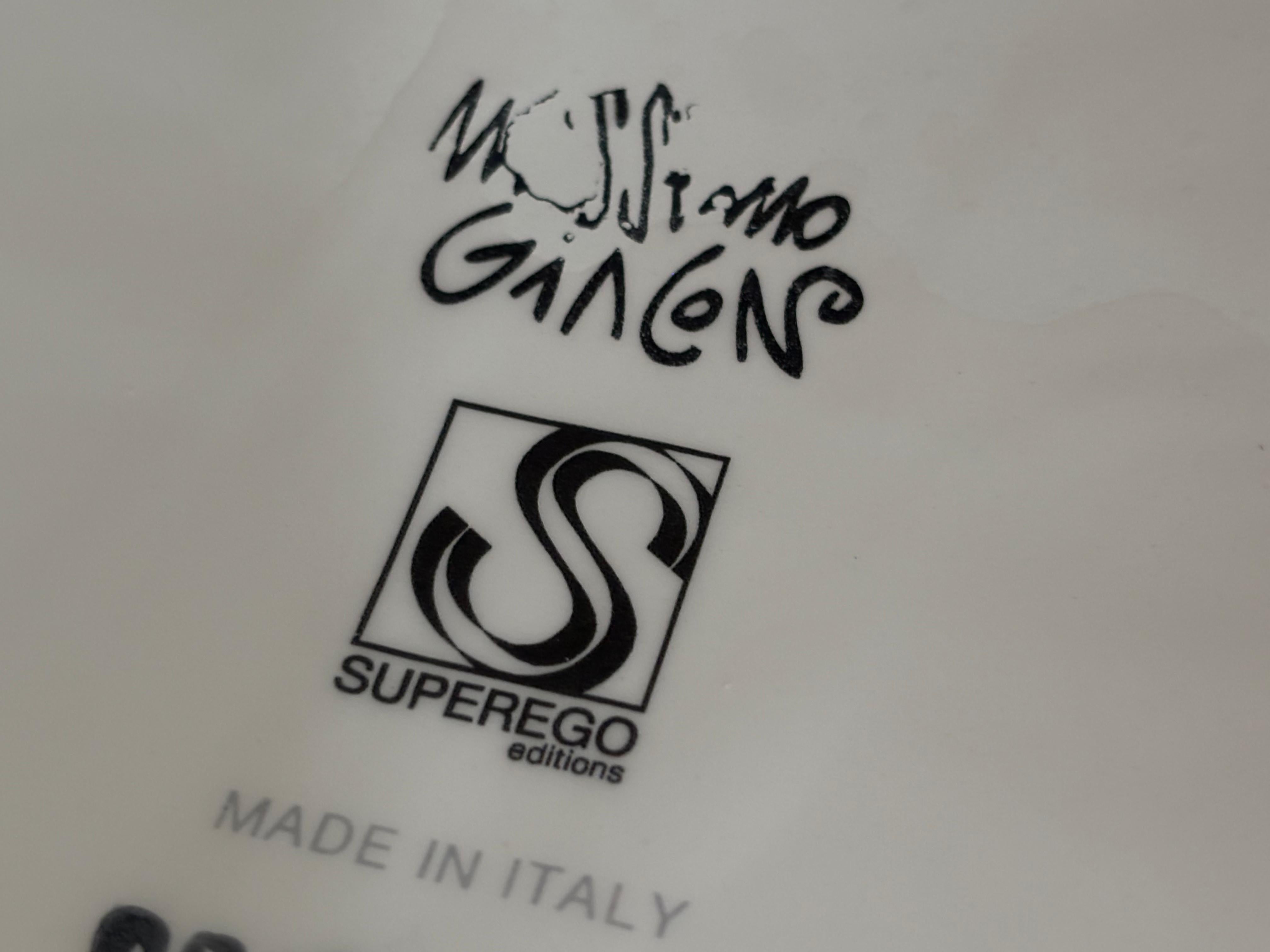 Jean-Michel Ceramic Sculpture by Massimo Giacon for Superego Editions, Italy For Sale 3