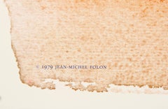 Folon Exhibition Poster, Galerie Charles Kriwin