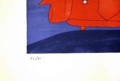 L'Evasion - Litografia di J.-M. Folon