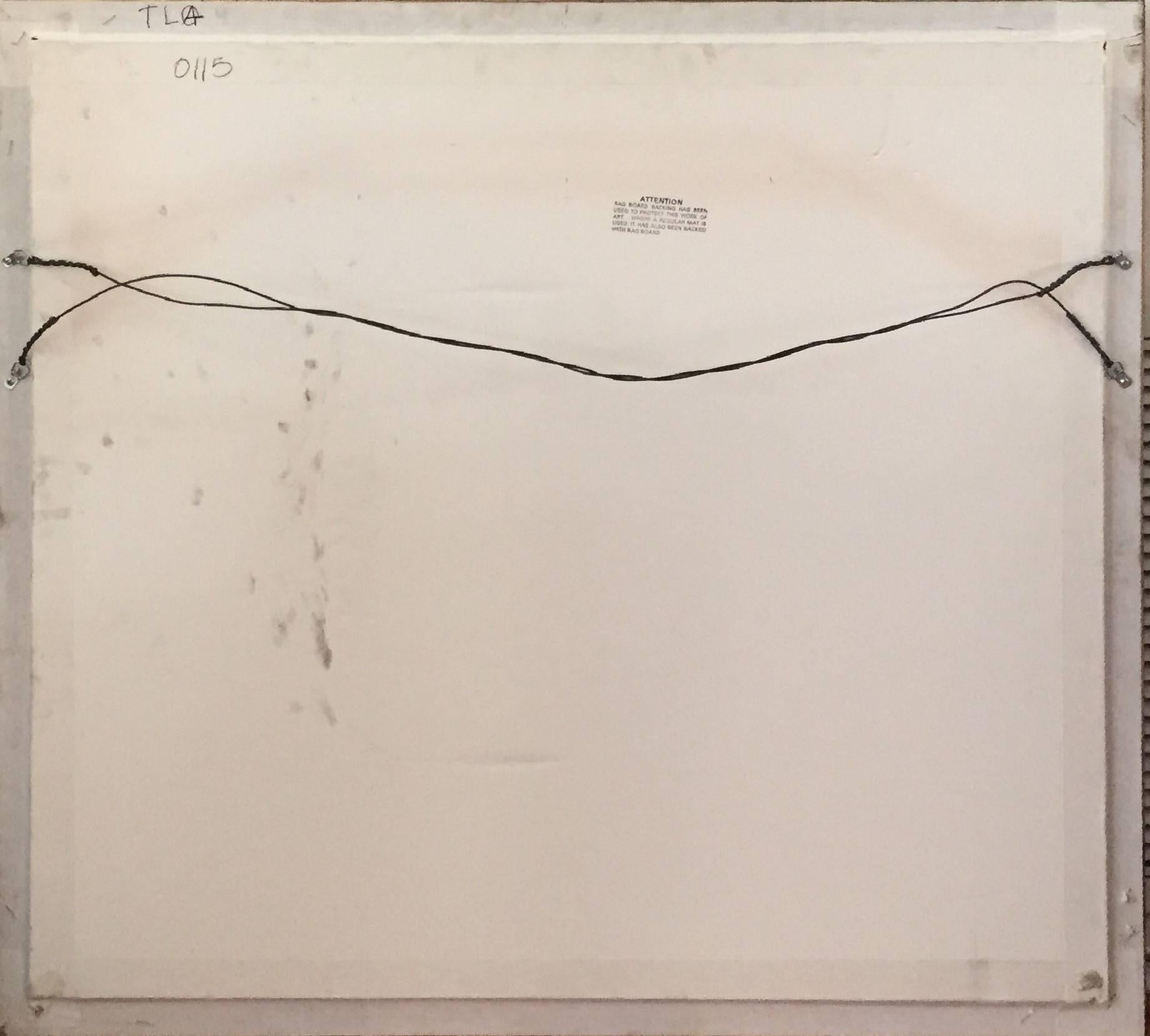 Mountains, Large Pencil Signed Modernist Silkscreen Belgian Illustrator For Sale 1