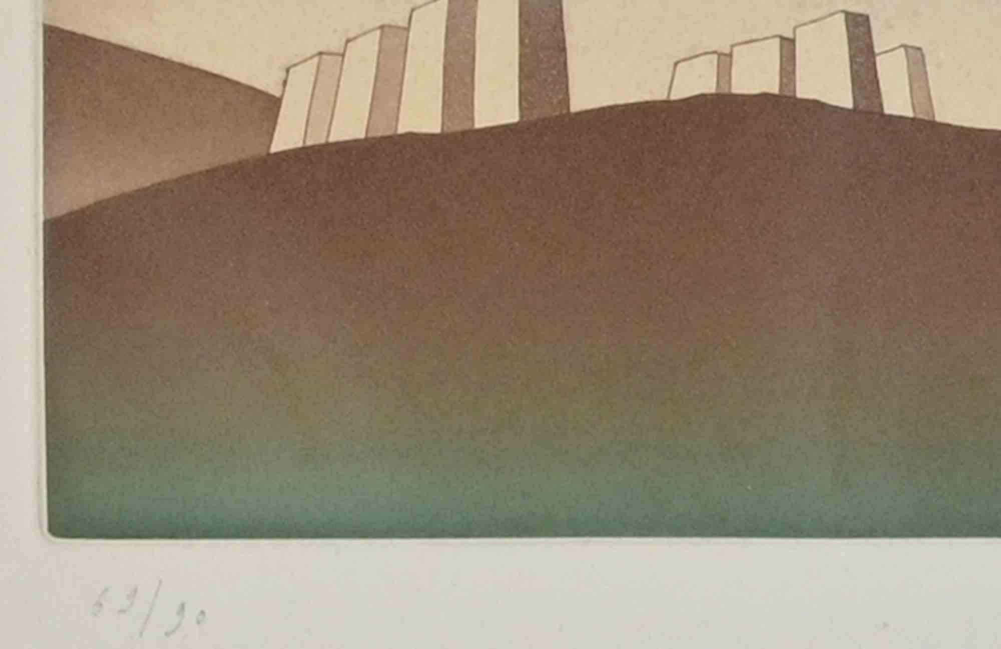 Today - Original Etching by Jean Michel Folon - 1980s 1