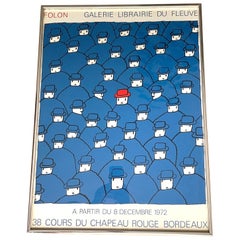 Jean-Michel Folon, Pop-Künstler 38 Cours Du Chapeau Rouge Bordeaux, 1974