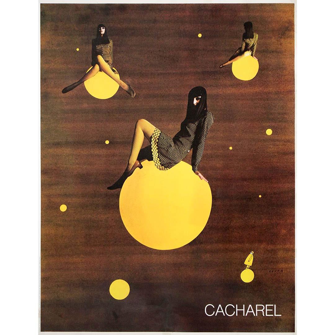1968 original advertising poster for Cacharel by Jean-Michel Folon