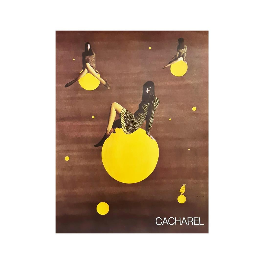 Affiche originale de 1968 pour Cacharel par Folon - Fashion - Advertising