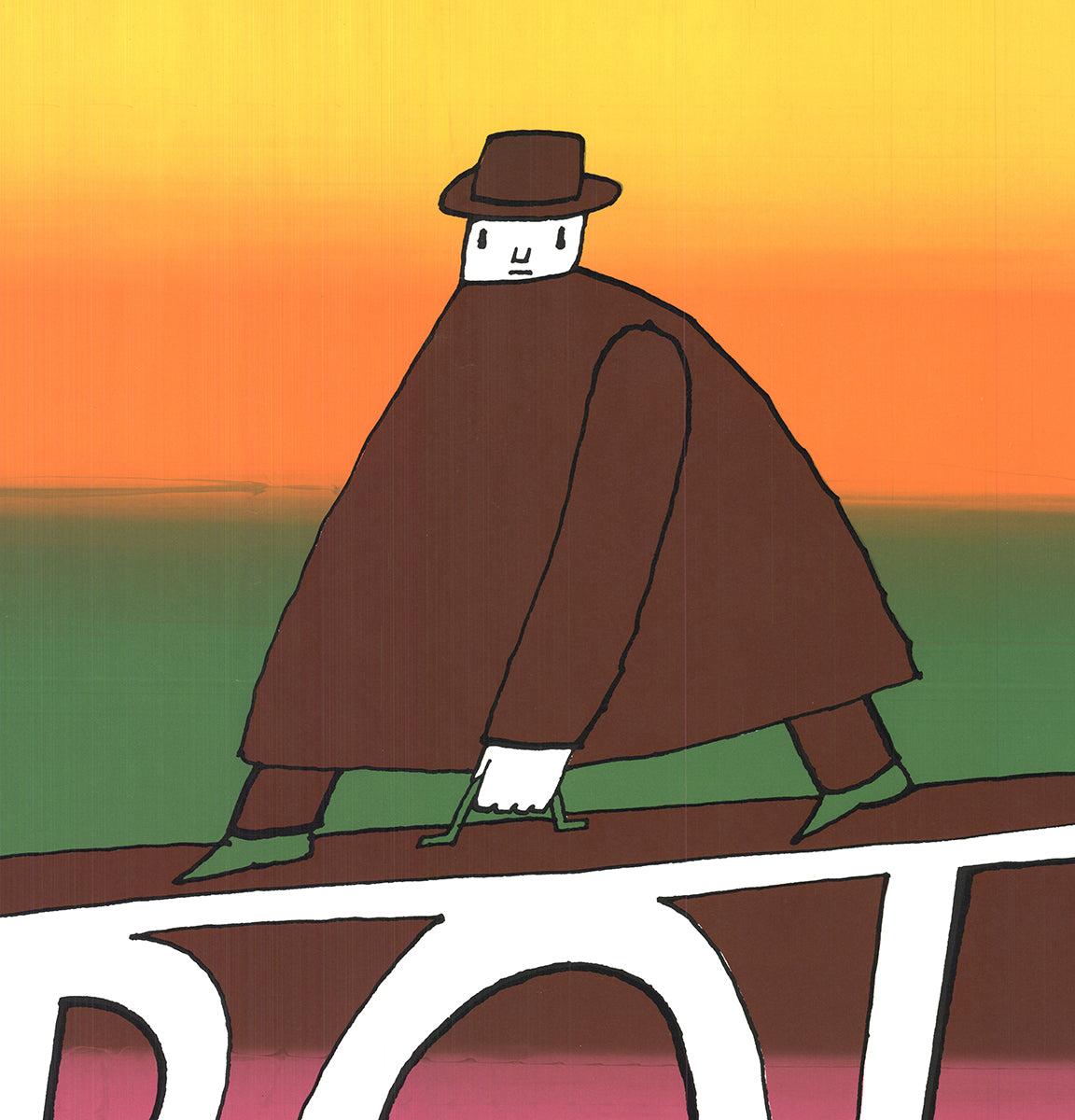 1974 Jean-Michel Folon 'POL' PÓSTER ORIGINAL en venta 2