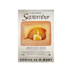 1987 Original French movie poster by Jean-Michel Folon for September Woody Allen