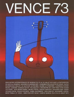 Retro Jean-Michel Folon 'Venice 73' 1973- Lithograph
