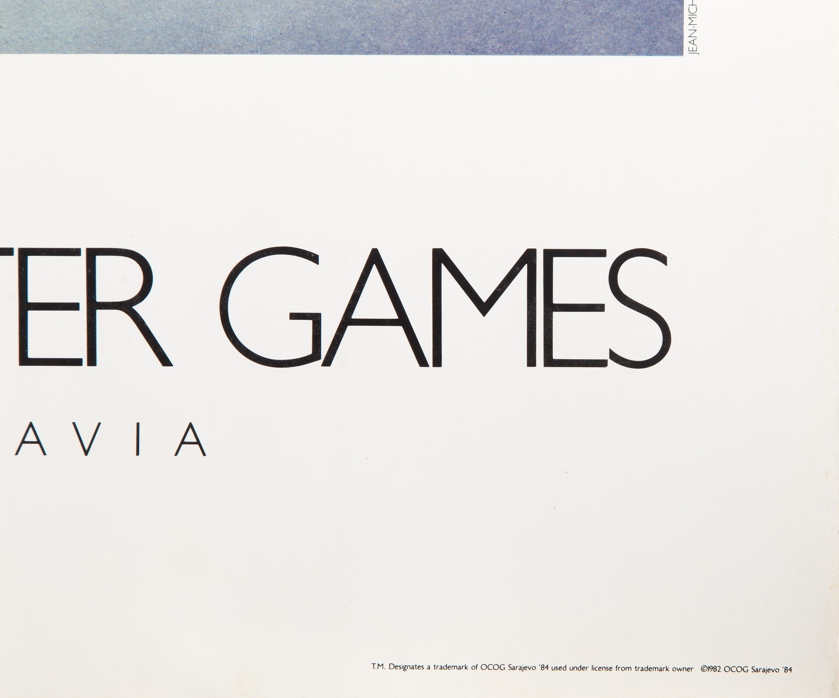 XIV Olympic Winter Games, Modern Poster by Jean-Michel Folon 3