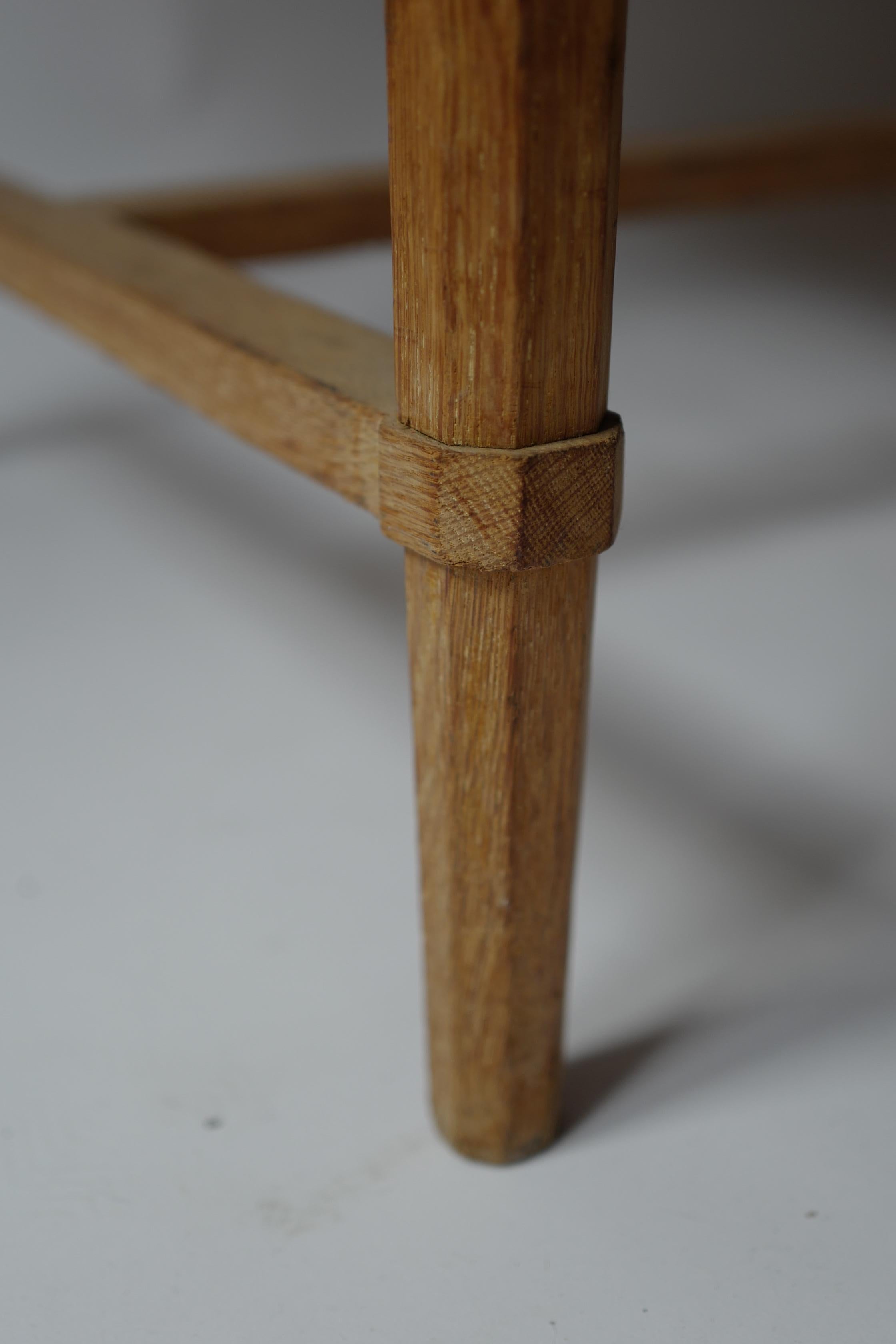 Jean Michel Frank Style 1950’s Oak Wood Desk For Sale 2