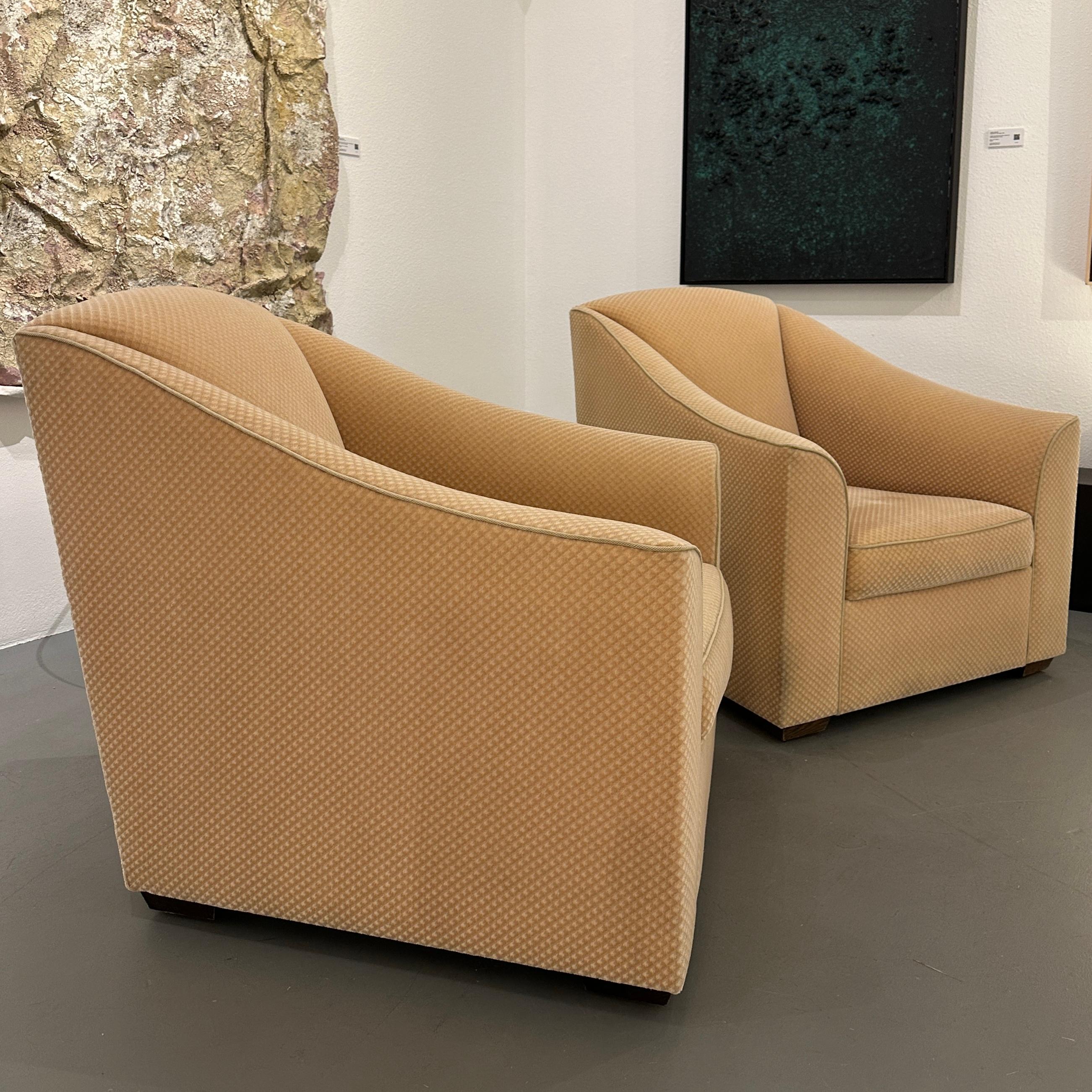 Jean Michel Frank and Adolphe Chanaux for Ecart International Pair of Club Chairs, 