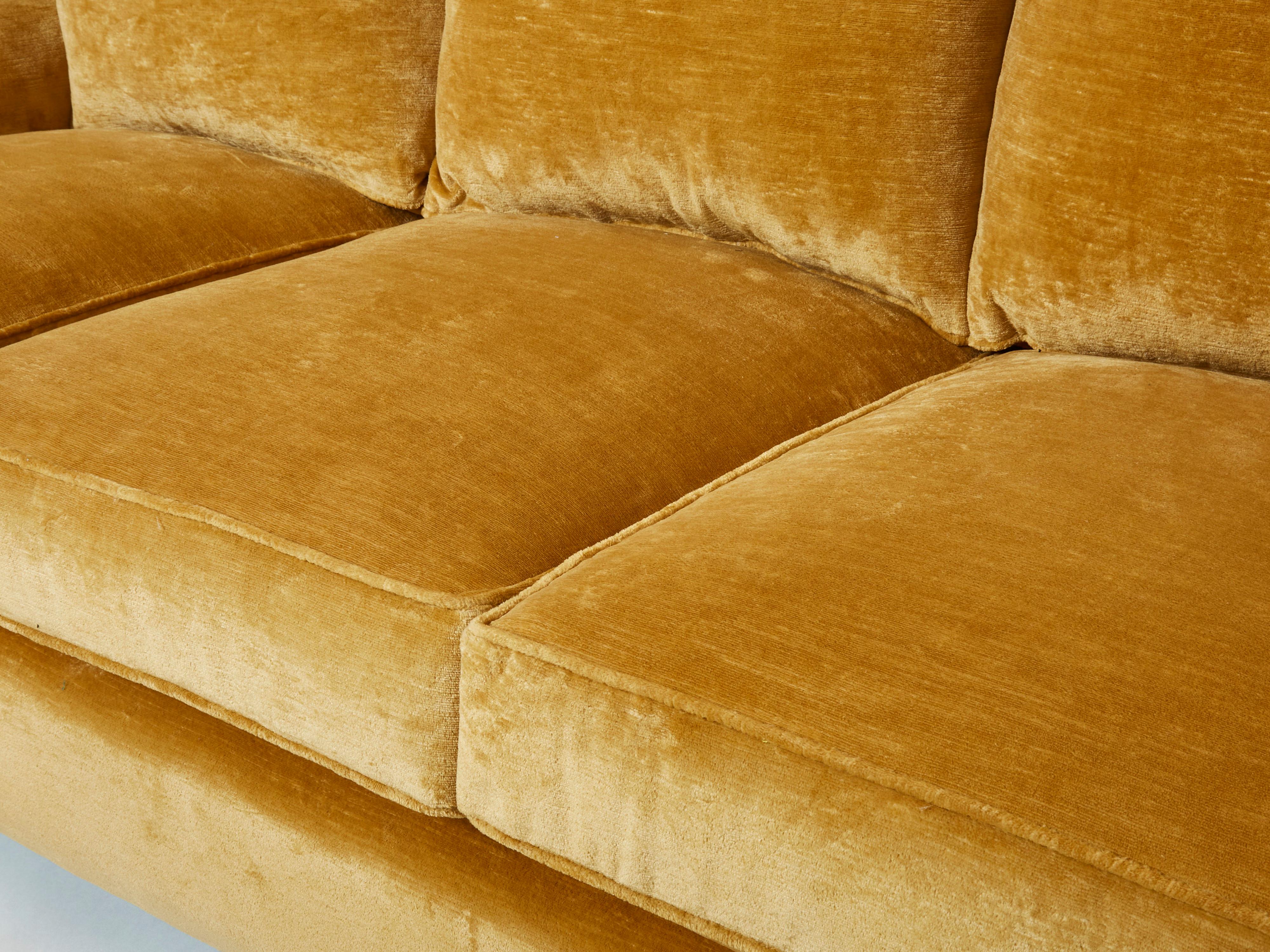 Jean-Michel Frank art deco sofa new velvet upholstery 1935 3
