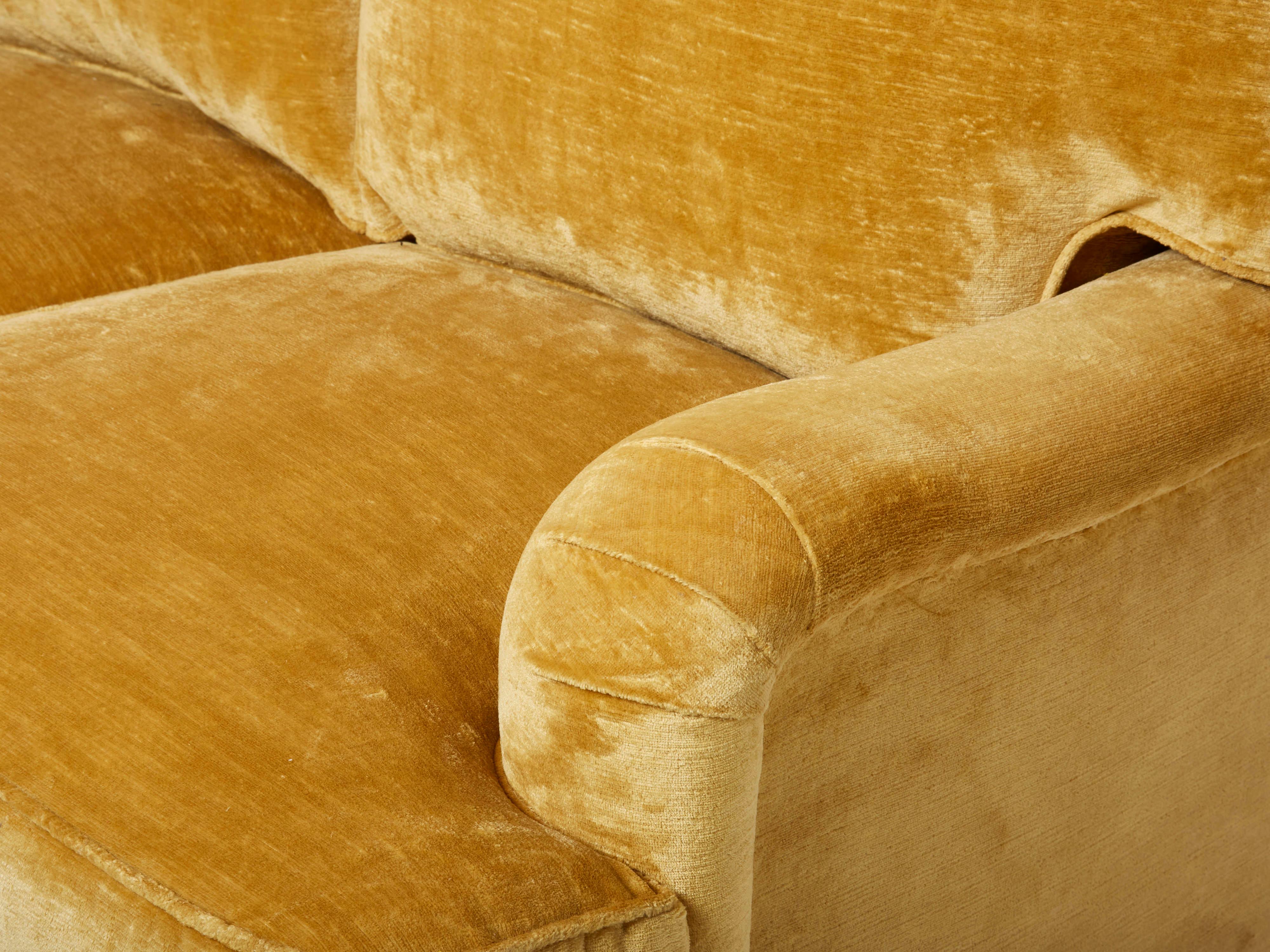 Jean-Michel Frank art deco sofa new velvet upholstery 1935  4