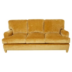 Used Jean-Michel Frank art deco sofa new velvet upholstery 1935 