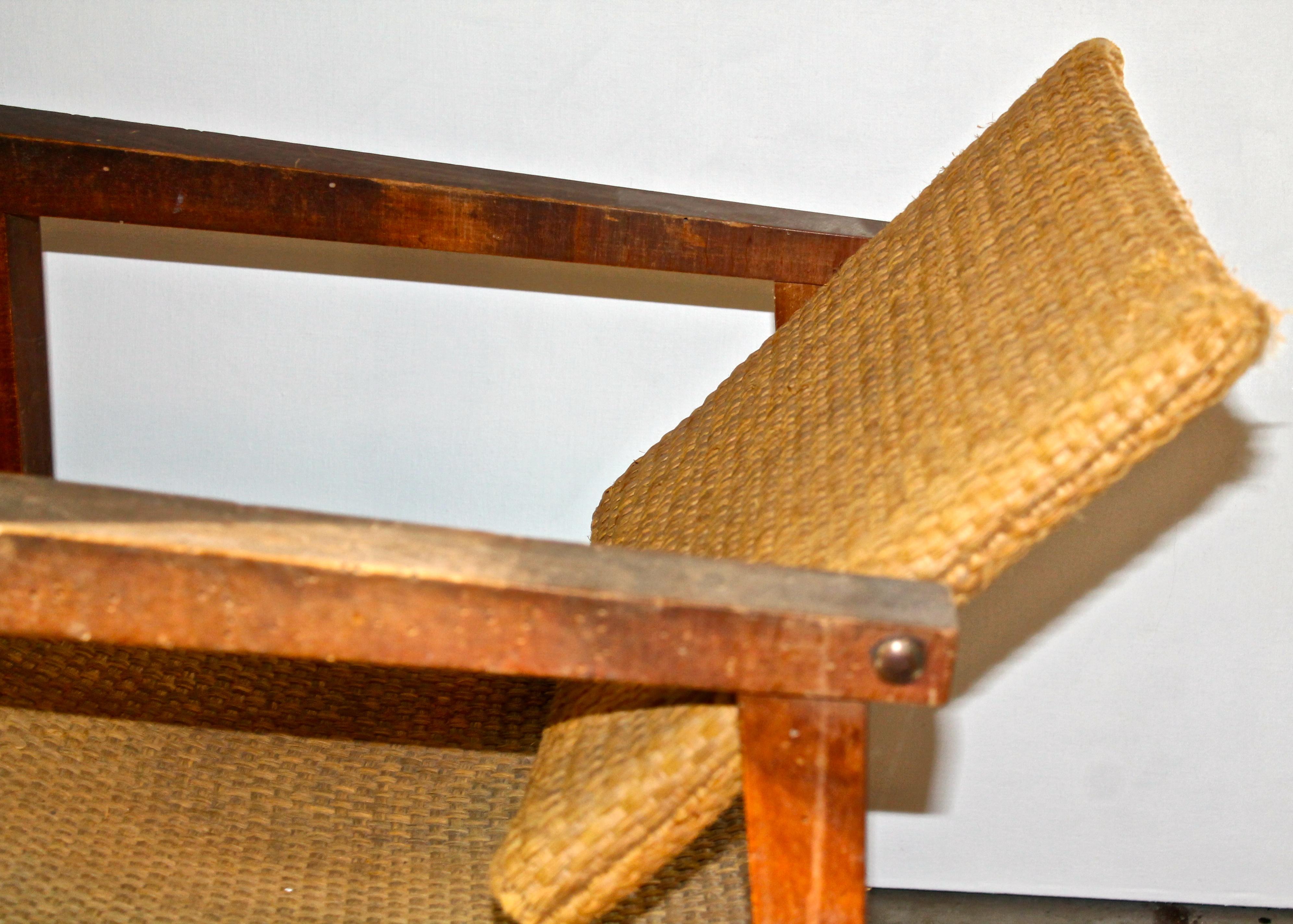 French Jean-Michel Frank Attributed Armchair For Sale