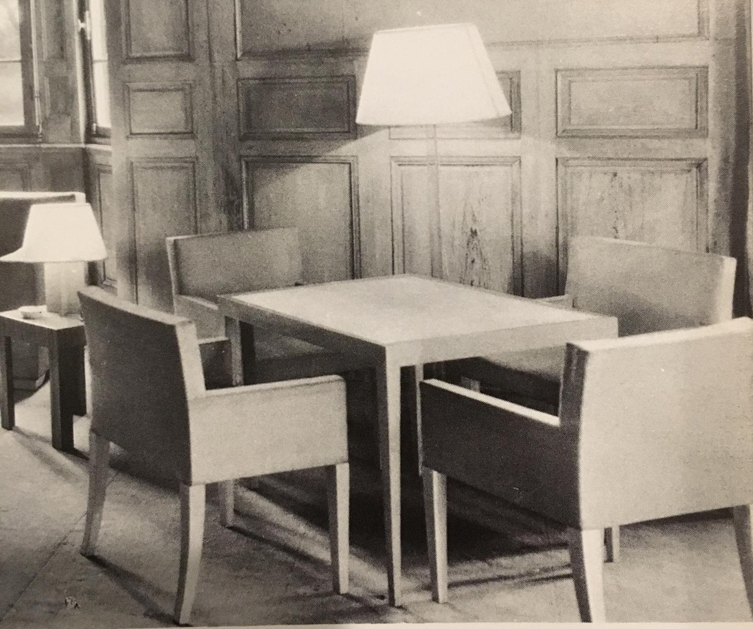 American Jean Michel Frank Design Dining Chairs 