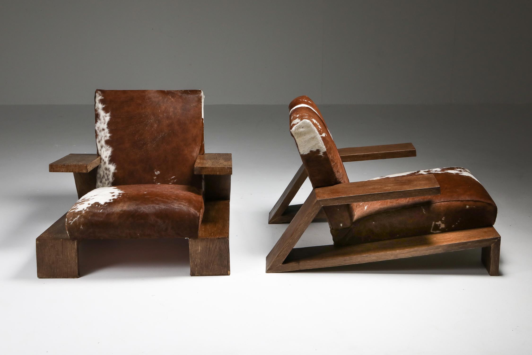 Mid-Century Modern Jean Michel Frank 'Elephant' Chairs by Comte