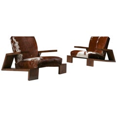 Vintage Jean Michel Frank 'Elephant' Chairs by Comte