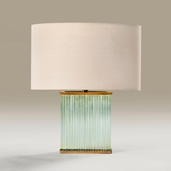 Jean-Michel Frank Glass and Bronze Table Lamp, 1935