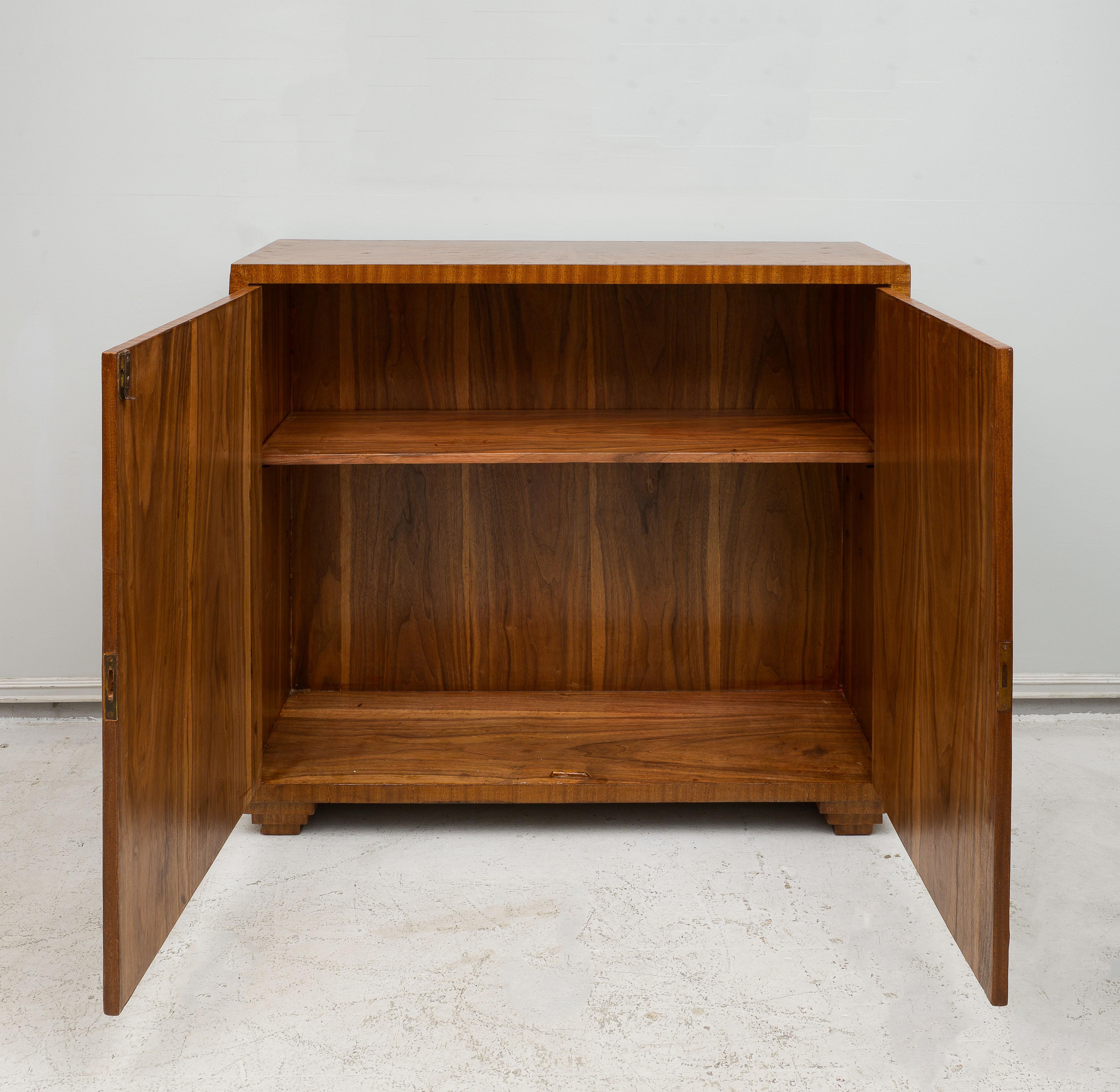Jean-Michel Frank Inspired Exquisitely Crafted Parquetry Cabinet In Good Condition For Sale In New York, NY