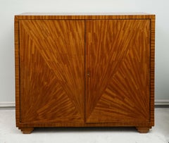 Jean-Michel Frank Inspired Exquisitely Crafted Parquetry Cabinet