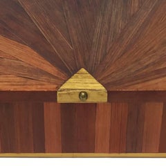 Scatola di intarsio francese in paglia Jean-Michel Frank, anni '30