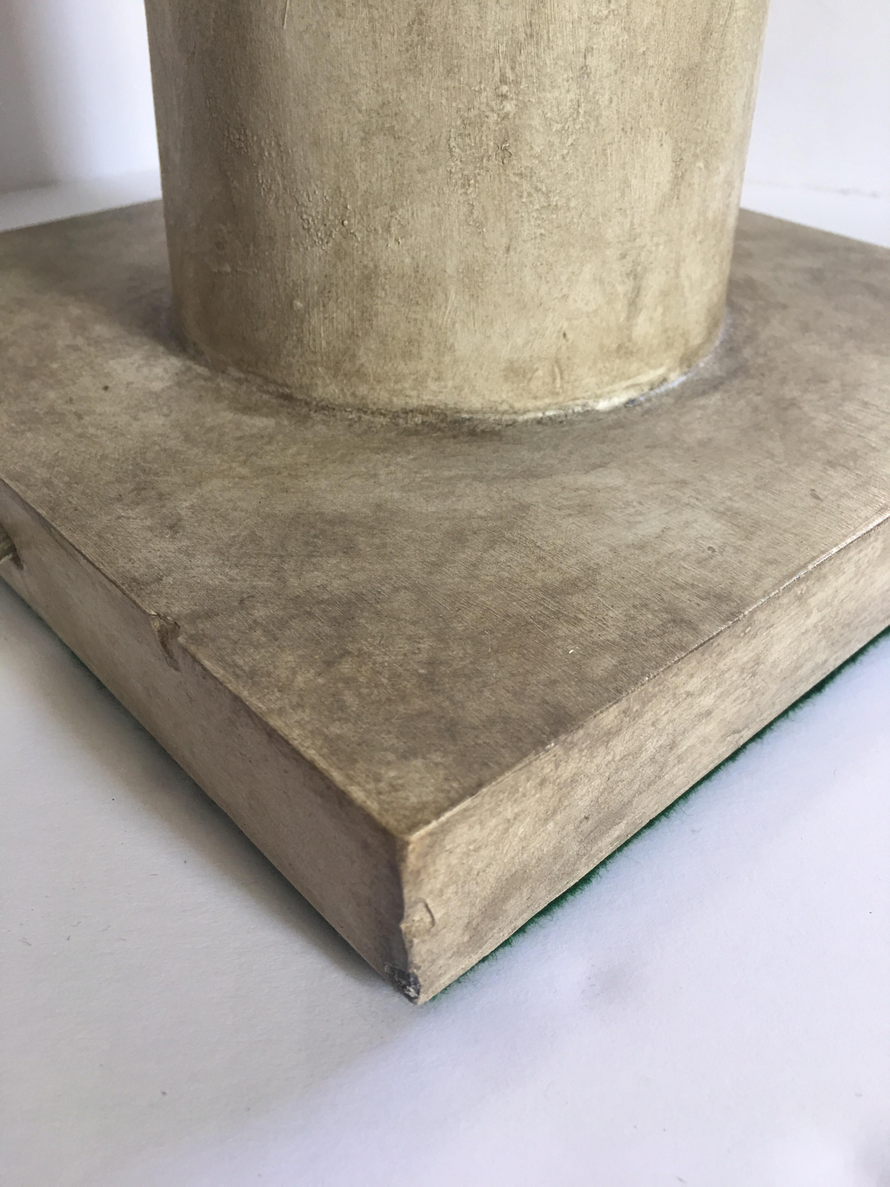 Jean-Michel Frank Style Modern Plaster Column Table Lamp 3
