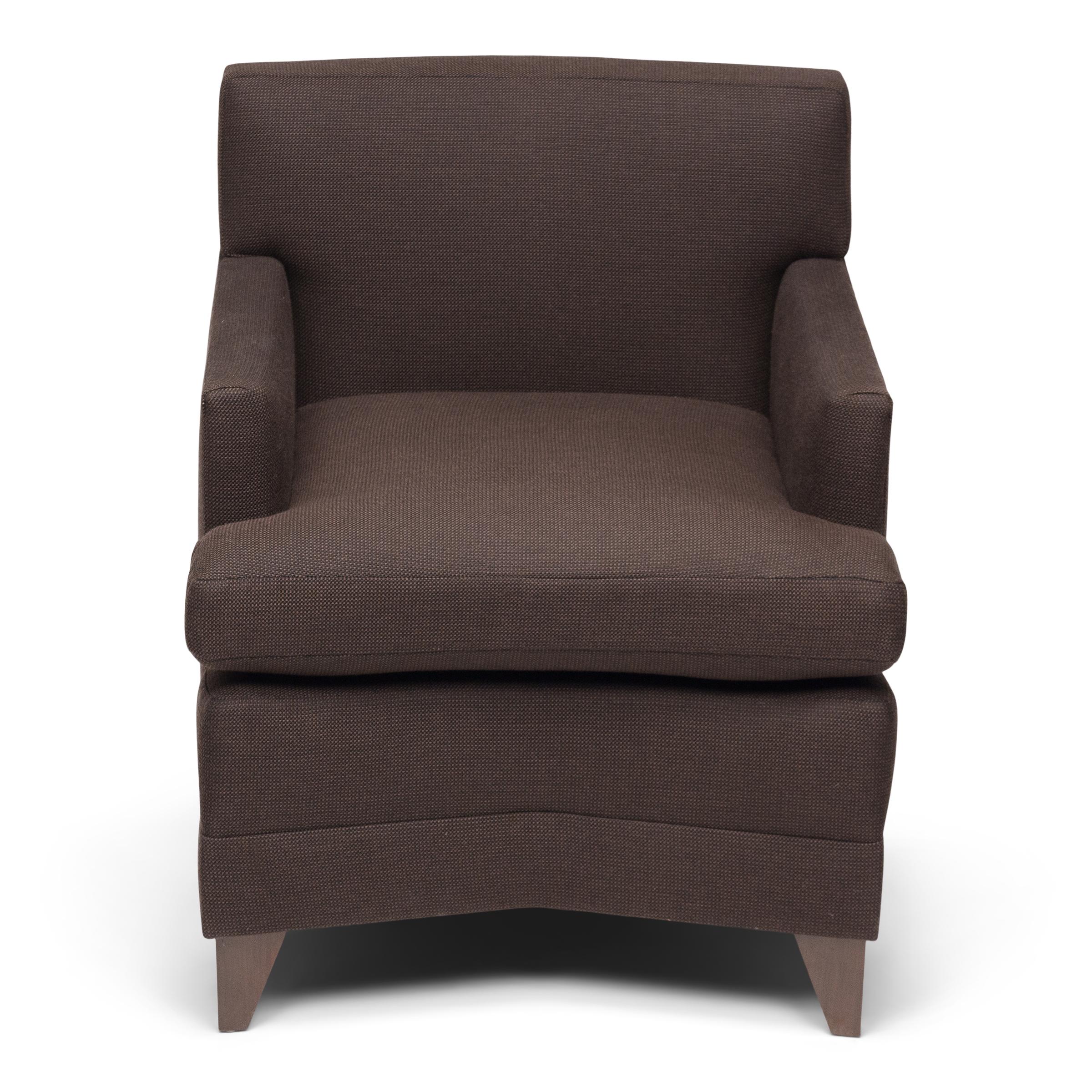 Sillón angular estilo Jean-Michel Frank Moderno de mediados de siglo en venta