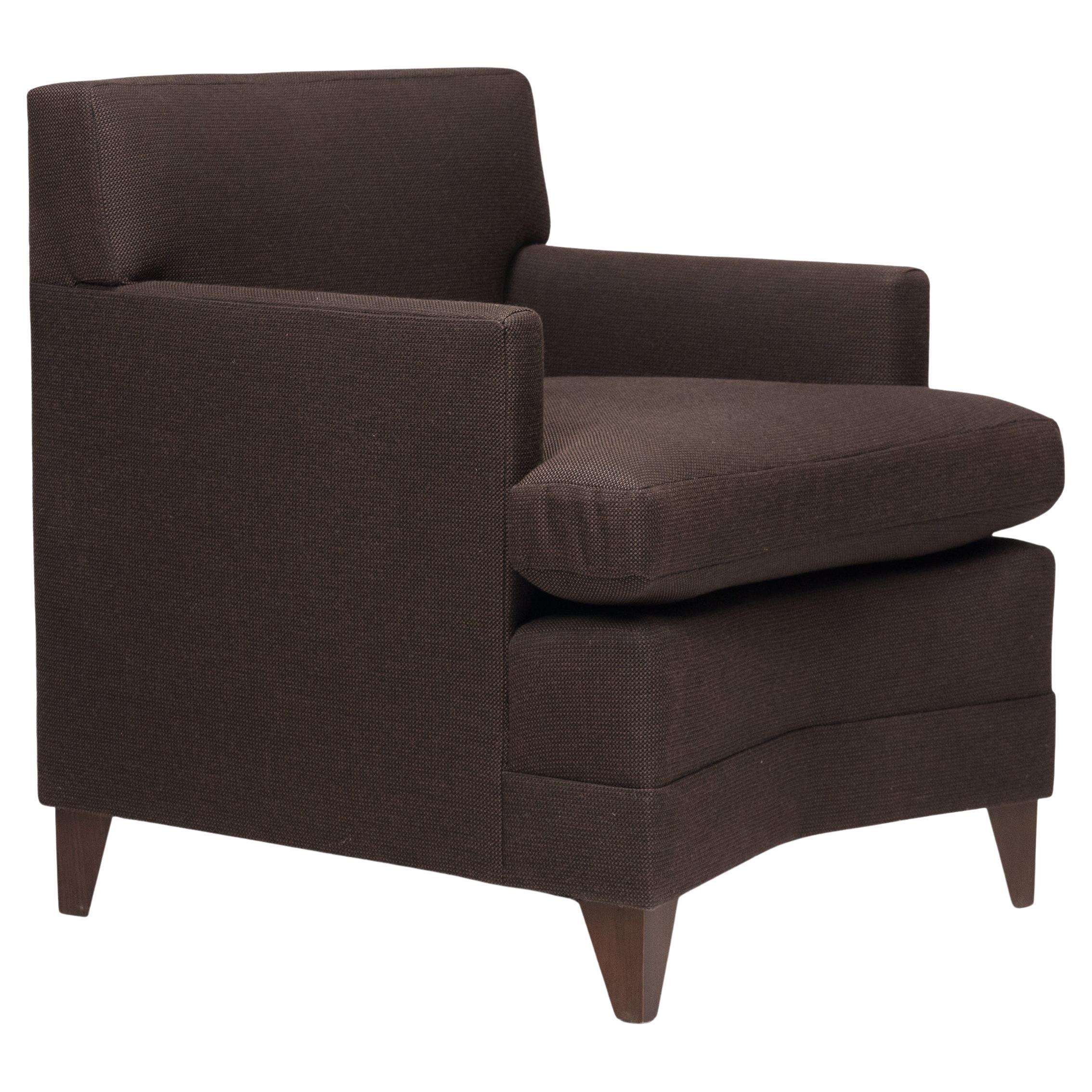 Jean-Michel Frank Style Angled Armchair