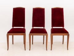 Jean-Michel Frank Style Art Deco Dining Chairs, 6
